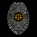 customizable badge ma01 black - BADGE