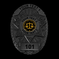 Customizable Badge MA07-Black