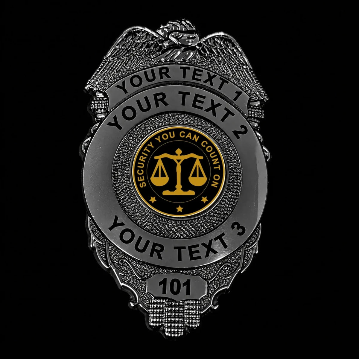 customizable badge ma17 black - BADGE