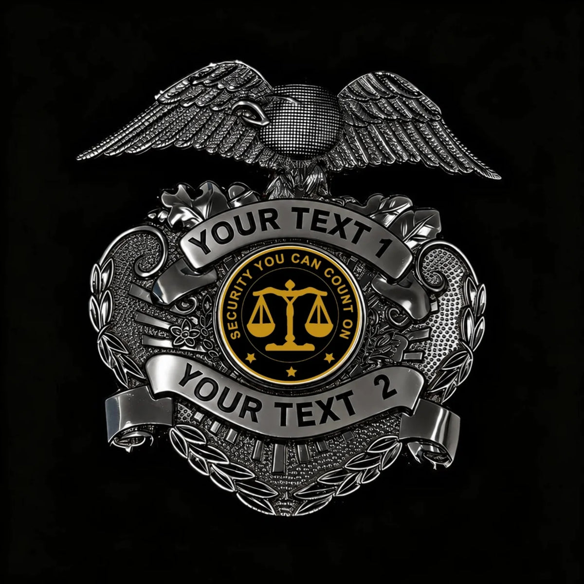 customizable badge ma22 black - BADGE