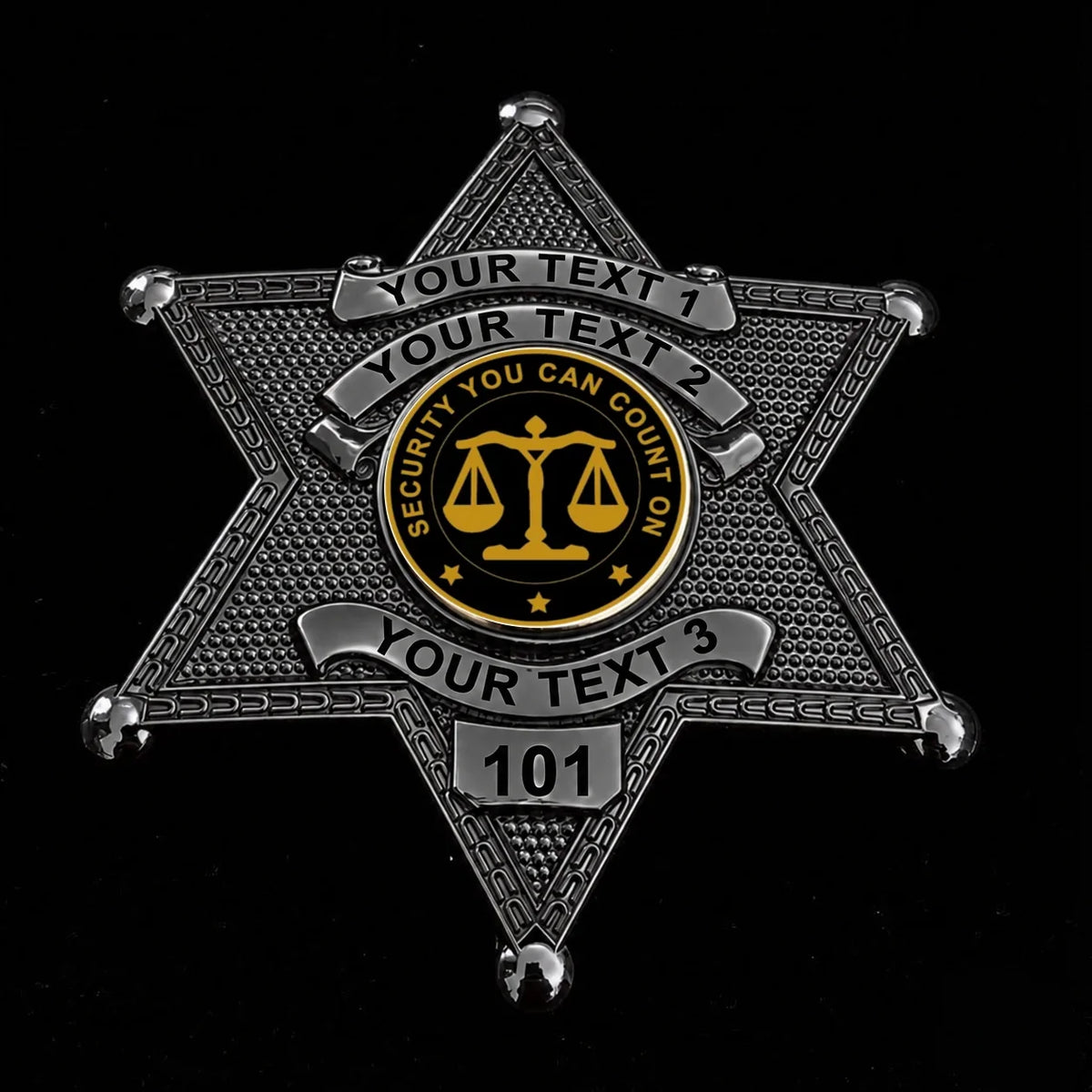customizable badge ma27 black - BADGE