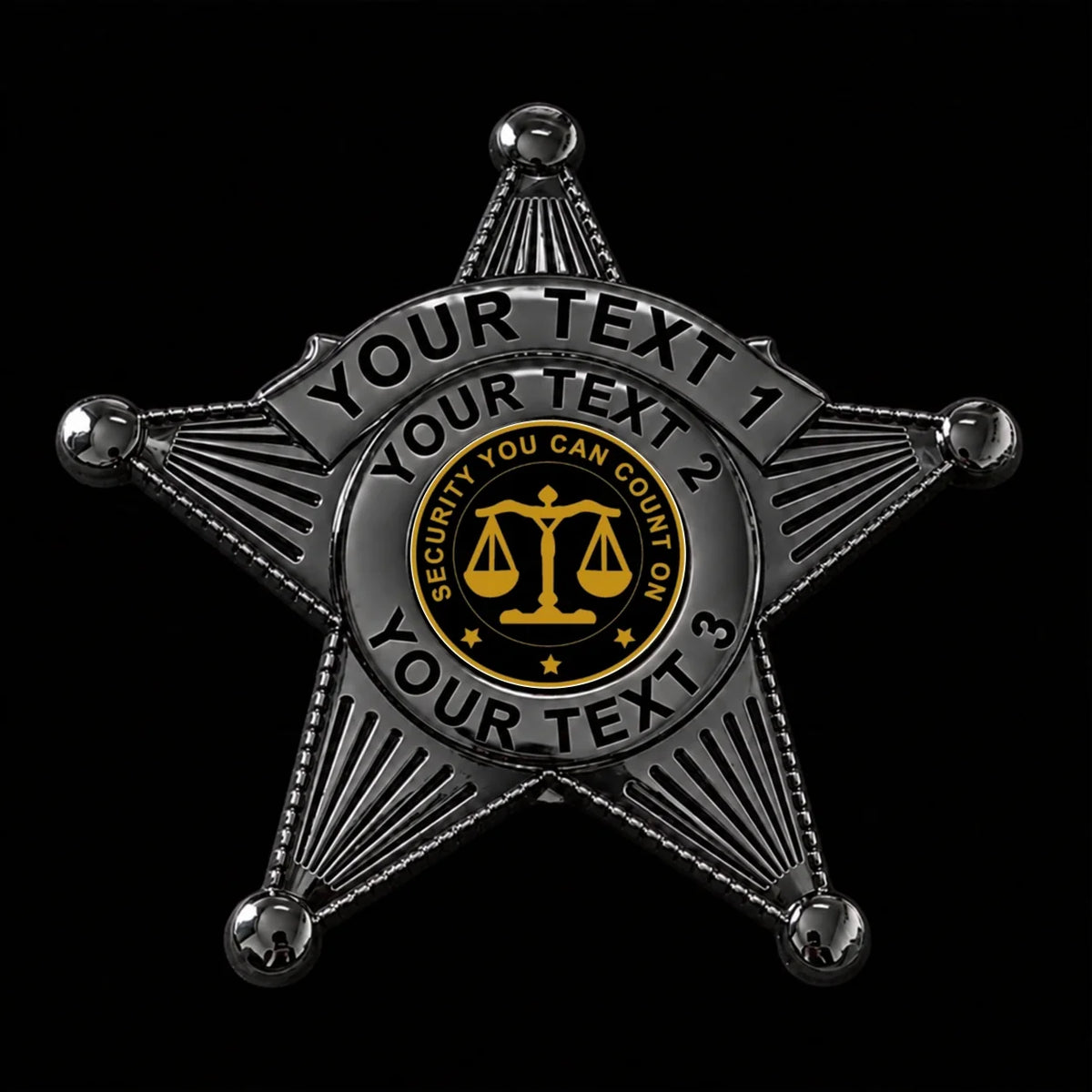 customizable badge ma31 black - BADGE