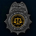 customizable badge ma32 black - BADGE