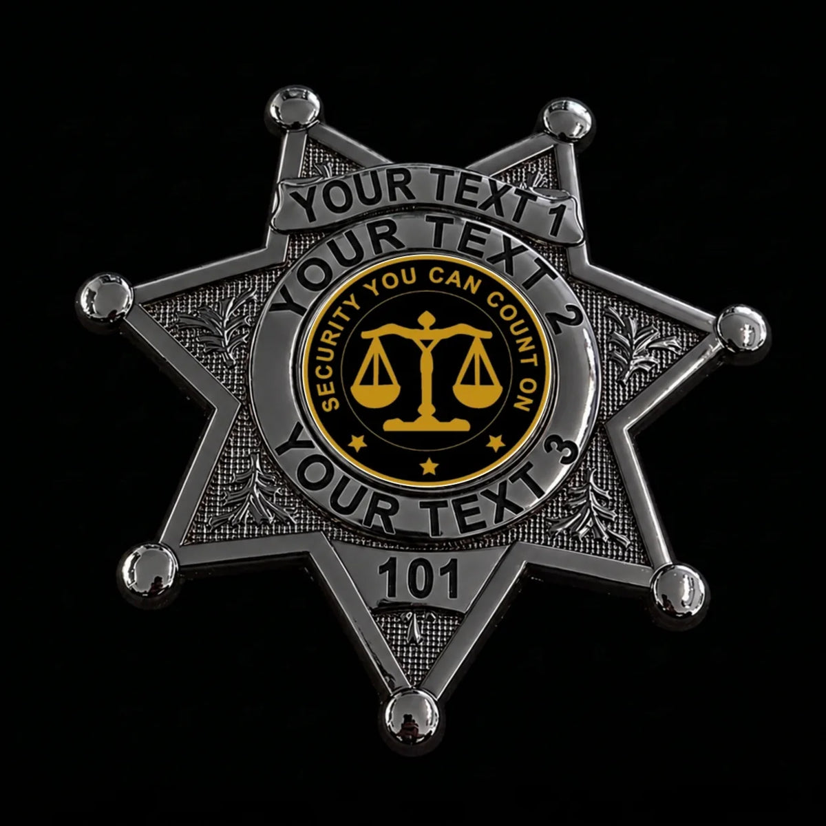 customizable badge ma33 black - BADGE