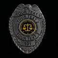 customizable badge ma34 black - BADGE