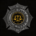 customizable badge ma38 black - BADGE