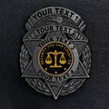 customizable badge ma40 black - BADGE