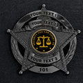 customizable badge ma43 black - BADGE