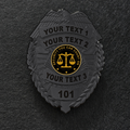 customizable badge ma44 black - BADGE