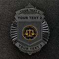 customizable badge ma47 black - BADGE