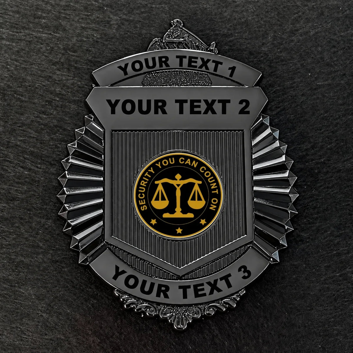 customizable badge ma47 black - BADGE