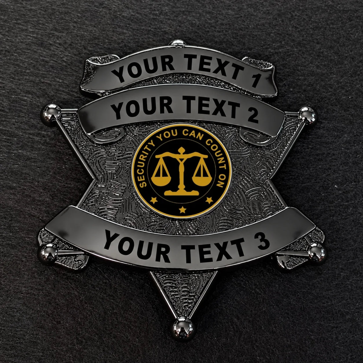 customizable badge ma48 black - BADGE