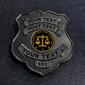 customizable badge ma49 black - BADGE