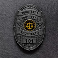 customizable badge ma50 black - BADGE