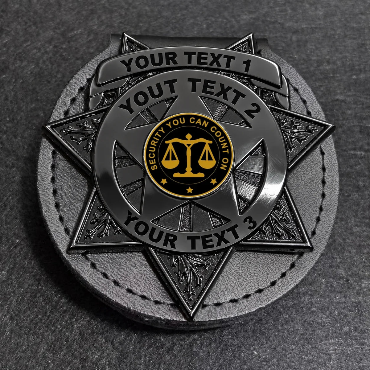customizable badge ma51 black - BADGE+HOLDER