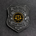 customizable badge ma54 black - BADGE